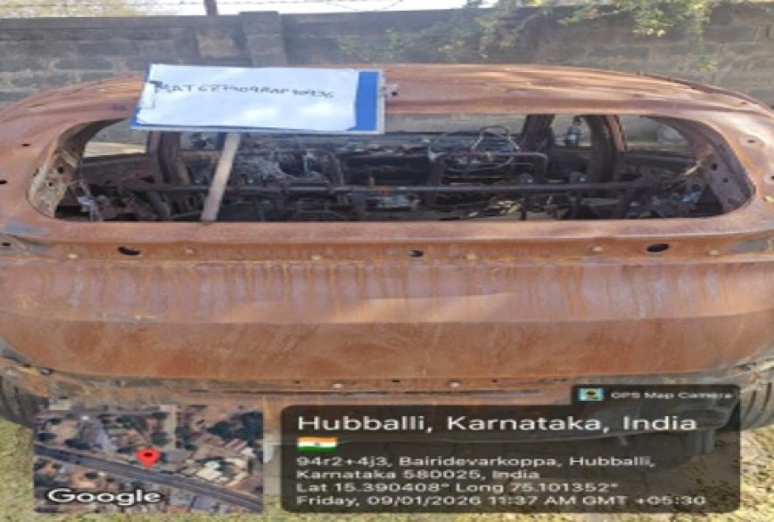 Disposal of  Fire damaged Vehicle during transit, TATA NEXON CREATIVE + 1.2