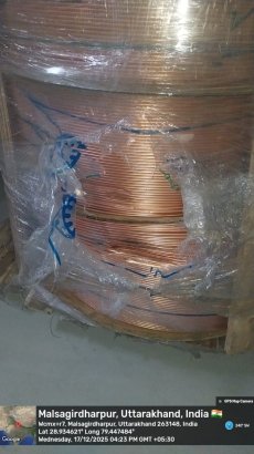 Disposal of Transit Damaged “IGT Copper Tube, Under (Lr. No 57131-Qty: 1097 Kgs, 57127- Qty: 1411 Kgs, 57128-Qty: 870 Kgs), Total Qty : 3378 Kg”