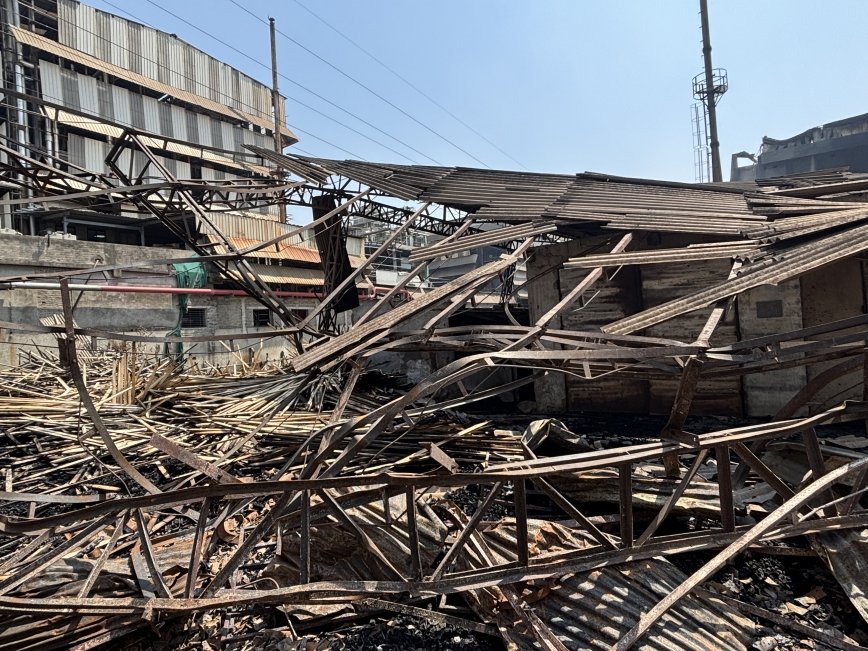 Disposal of Fire affected “ MS, aluminum metal plates, scrap of building structure, plant & machinery & other damaged wood stocks & coal”