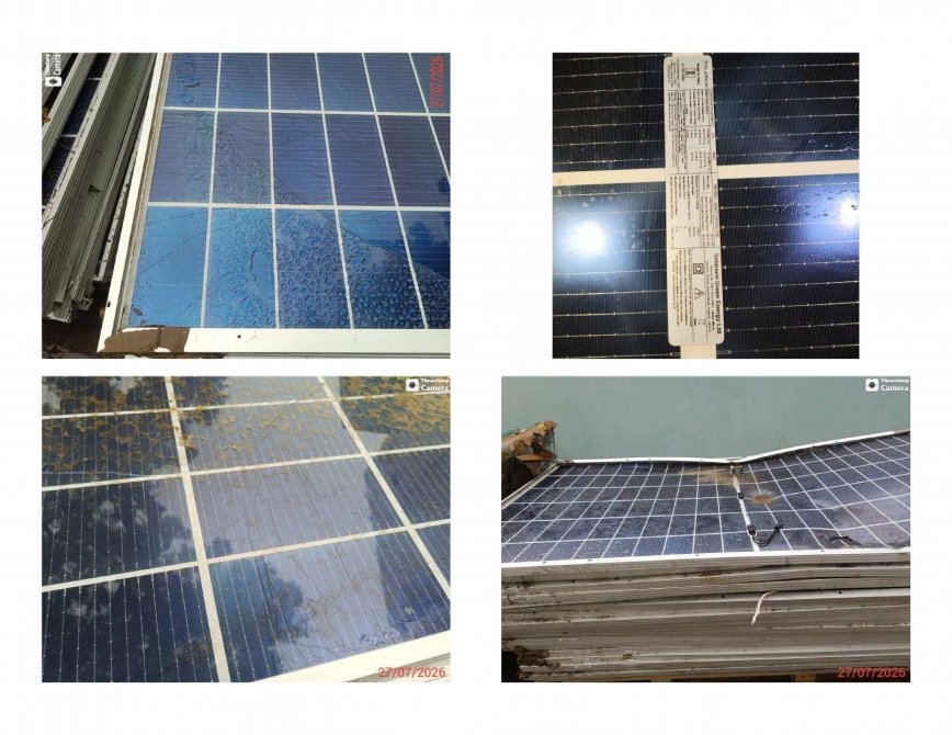 Disposal of “Damaged Solar Panels (Major Broken-682 Nos & Moderately Broken-287 Nos) - 969 Nos. approx.”
